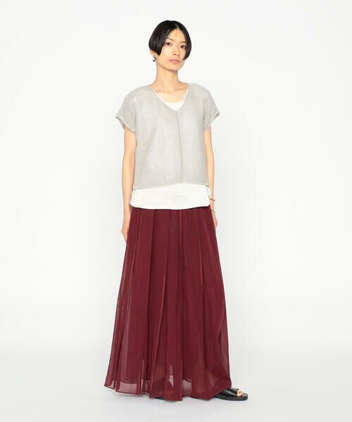 Precious Mild / プレシャスマイルド ニット・セーター | 3G天竺裏目 リネン×スパンコールニット | 詳細1