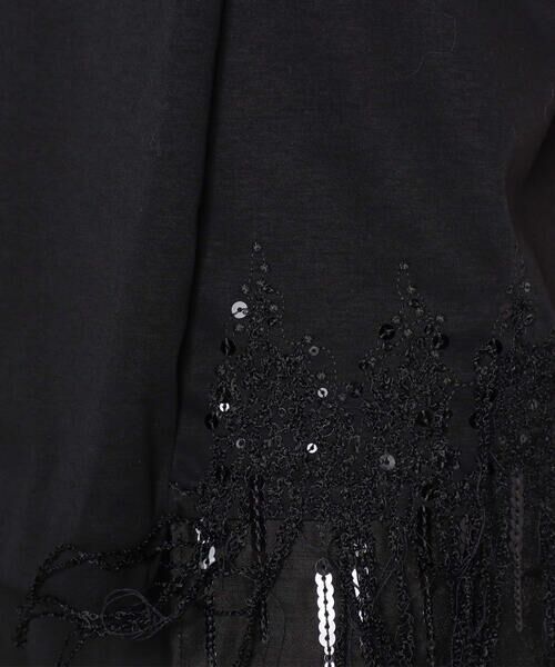 Precious Mild / プレシャスマイルド Tシャツ | プレミアムスムース サイドフリンジ刺繍Tシャツ | 詳細10