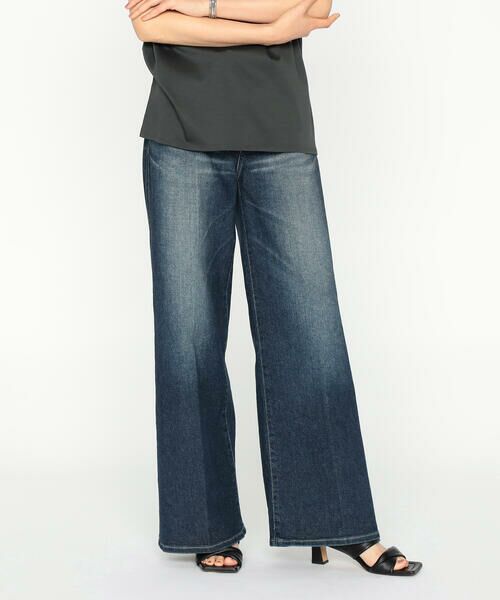 Precious Mild / プレシャスマイルド デニムパンツ | 11.5OZムラ染め糸左綾ストレッチデニム ワイドパンツ | 詳細7