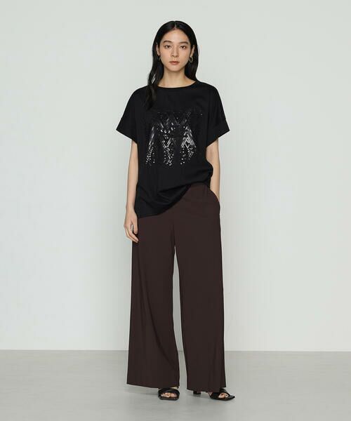 【9/7(日)終了】Y's 20SS ブラック ラミーフリル ワイドパンツ 9/6(土)終了】Y's 20SS ブラック ラミーフリル ワイドパンツ