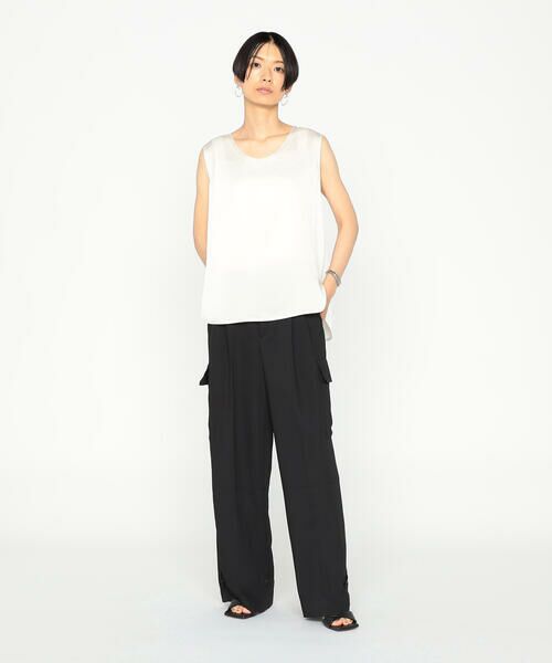 Precious Mild / プレシャスマイルド タンクトップ | 〔 +サイズ 〕 ハンマーサテン タンクトップ | 詳細9