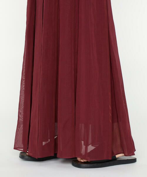 Precious Mild / プレシャスマイルド ロング・マキシ丈スカート | 〔 +サイズ 〕 100／2オーガンジー洗い加工 パイピングタックスカート | 詳細11
