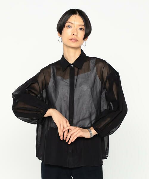売れ筋商品|||ビーヤング シャツ レディース トップス BYMmjoella - Blouse - ultramarine mix Blouse with monogram print brand Marciano