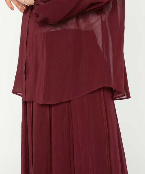 Precious Mild / プレシャスマイルド シャツ・ブラウス | 〔 +サイズ 〕 100／2オーガンジー洗い加工 ボリュームスリーブシャツ | 詳細13