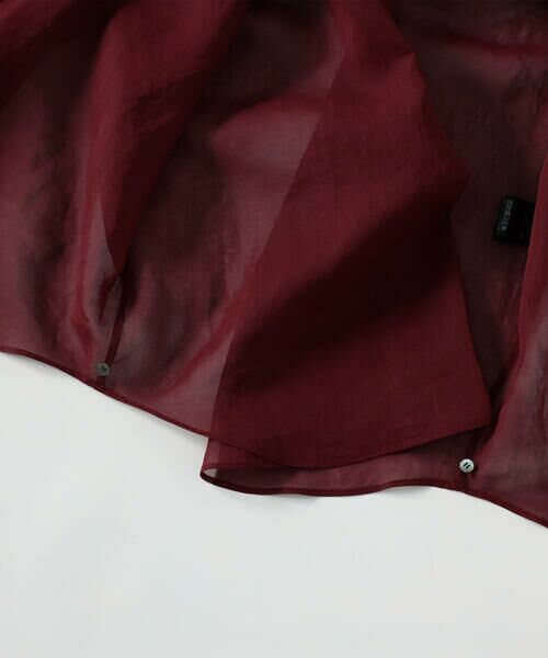 Precious Mild / プレシャスマイルド シャツ・ブラウス | 〔 +サイズ 〕 100／2オーガンジー洗い加工 ボリュームスリーブシャツ | 詳細16