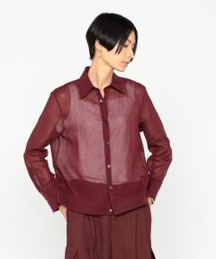 Precious Mild / プレシャスマイルド シャツ・ブラウス | 〔 +サイズ 〕 100／2オーガンジー洗い加工 ショートシャツ