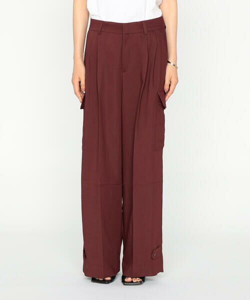 Precious Mild / プレシャスマイルド その他パンツ | 〔 +サイズ 〕 ヴィスウールツイ カーゴパンツ | 詳細14