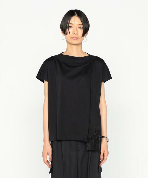 Precious Mild / プレシャスマイルド Tシャツ | 〔 +サイズ 〕 プレミアムスムース サイドフリンジ刺繍Tシャツ | 詳細4