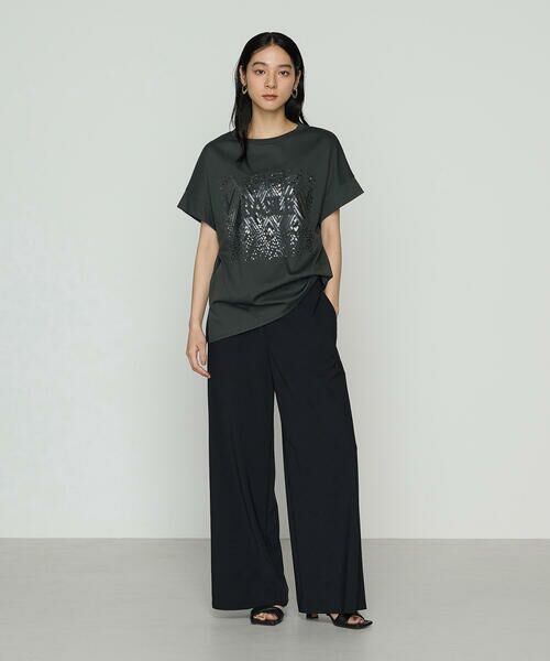 Precious Mild / プレシャスマイルド Tシャツ | 〔 +サイズ 〕 アルビニスタスムース ヘリンボーン刺繍Tシャツ | 詳細1