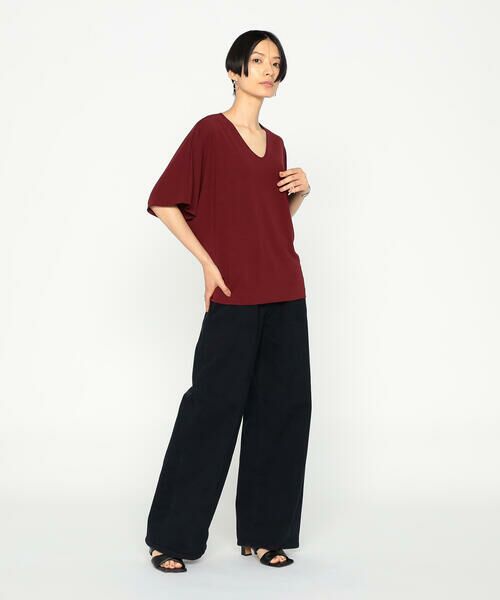 Precious Mild / プレシャスマイルド デニムパンツ | 〔 +サイズ 〕11.5OZムラ染め糸左綾ストレッチデニム ワイドパンツ | 詳細2