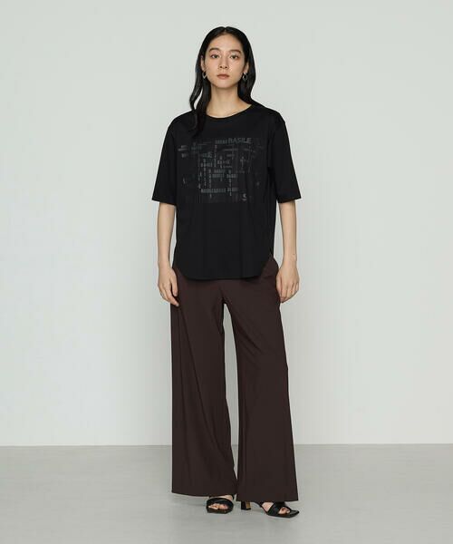Precious Mild / プレシャスマイルド その他パンツ | 〔 +サイズ 〕 センシティブユーロジャージー ワイドパンツ | 詳細15