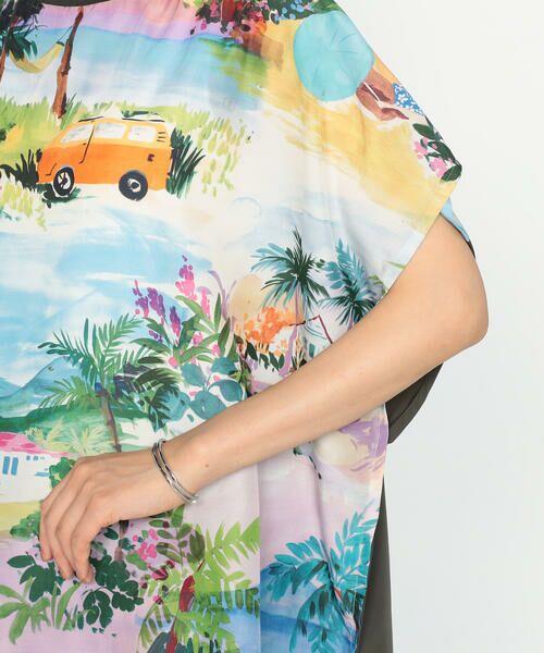 Naptime プリントプルオーバーカットソー Naptime シャツ プリントプルオーバー 黒 Tシャツ ロング シャツ