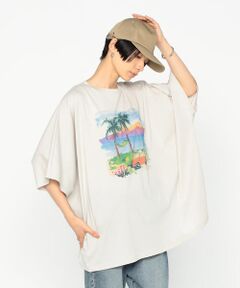 Precious Mild / プレシャスマイルド カットソー | リゾートプリント ビッグプルオーバー