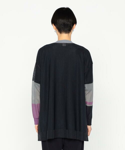 Precious Mild / プレシャスマイルド カーディガン・ボレロ | 三色ボーダー シアーニットカーディガン | 詳細6