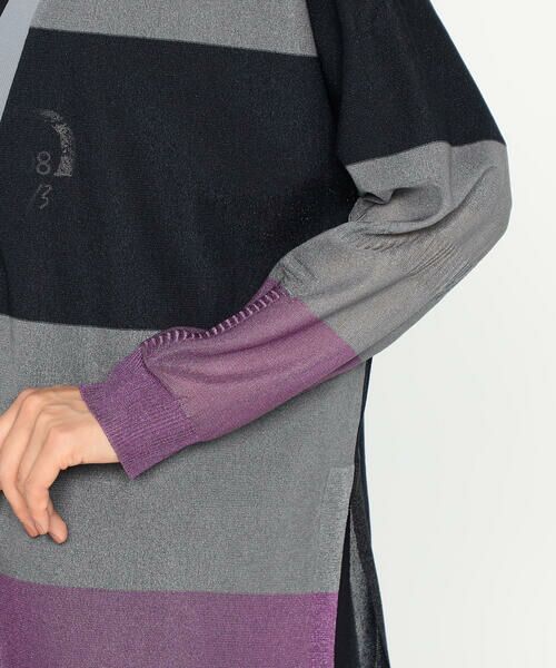 Precious Mild / プレシャスマイルド カーディガン・ボレロ | 三色ボーダー シアーニットカーディガン | 詳細8