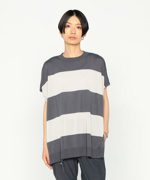 Precious Mild / プレシャスマイルド ニット・セーター | 太幅ボーダー ドロスト ニットプルオーバー | 詳細3