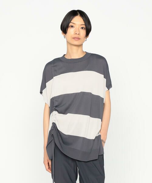 Precious Mild / プレシャスマイルド ニット・セーター | 太幅ボーダー ドロスト ニットプルオーバー | 詳細4