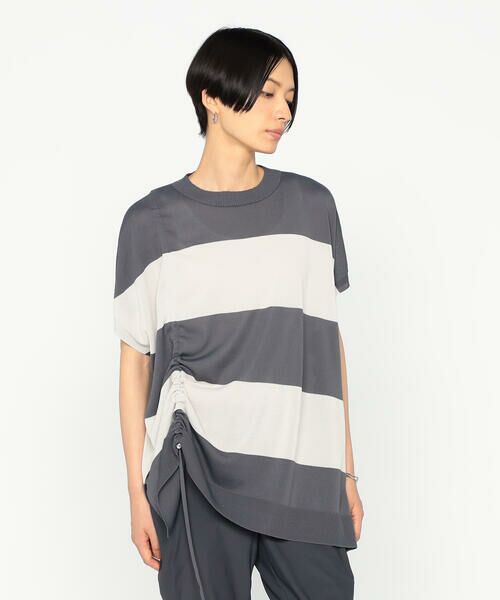 Precious Mild / プレシャスマイルド ニット・セーター | 太幅ボーダー ドロスト ニットプルオーバー | 詳細5