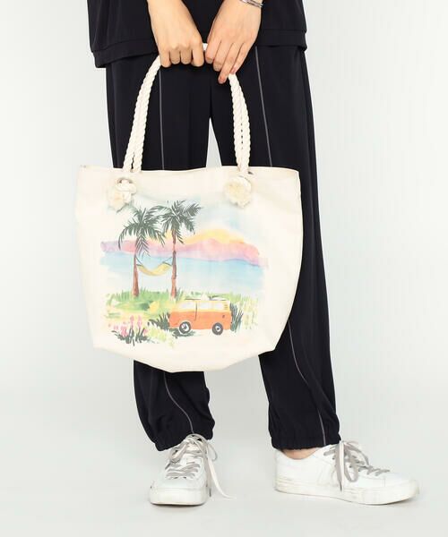 Precious Mild / プレシャスマイルド トートバッグ | リゾート柄プリント トートバッグ | 詳細12