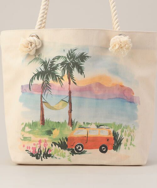 Precious Mild / プレシャスマイルド トートバッグ | リゾート柄プリント トートバッグ | 詳細9