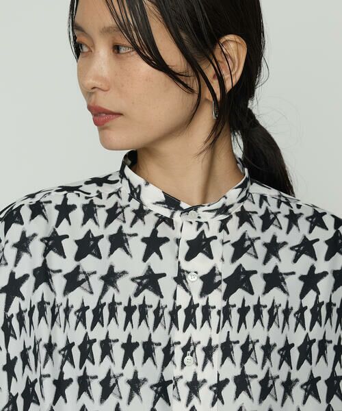 Precious Mild / プレシャスマイルド シャツ・ブラウス | スタープリント オーバーサイズシャツ | 詳細11