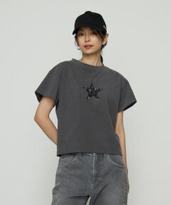 Precious Mild / プレシャスマイルド Tシャツ | スパンコール 星刺繍Tシャツ