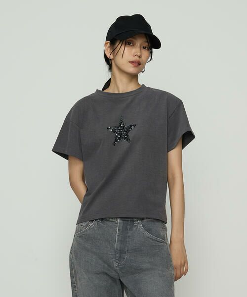 Precious Mild / プレシャスマイルド Tシャツ | スパンコール 星刺繍Tシャツ | 詳細3