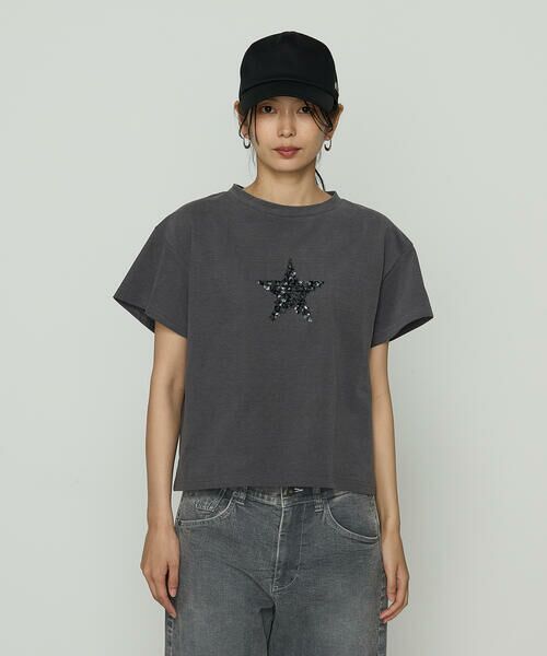 Precious Mild / プレシャスマイルド Tシャツ | スパンコール 星刺繍Tシャツ | 詳細4
