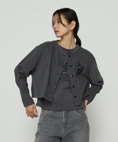 Precious Mild / プレシャスマイルド カーディガン・ボレロ | スパンコール 星刺繍カーディガン