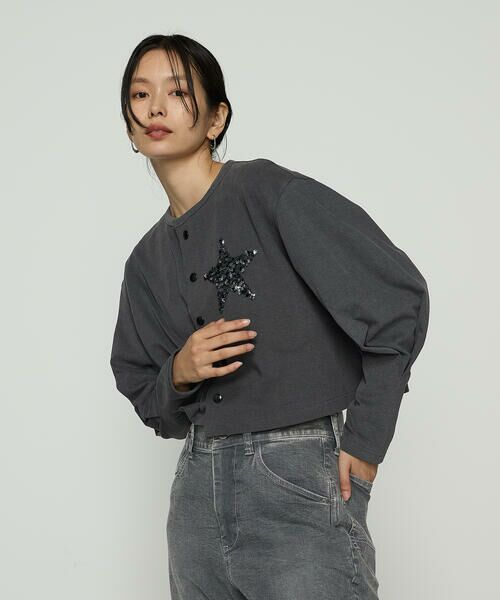 Precious Mild / プレシャスマイルド カーディガン・ボレロ | スパンコール 星刺繍カーディガン | 詳細5