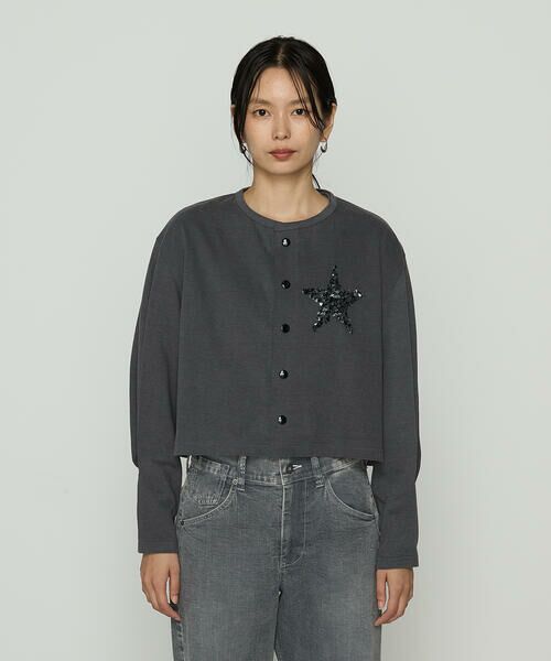 Precious Mild / プレシャスマイルド カーディガン・ボレロ | スパンコール 星刺繍カーディガン | 詳細6