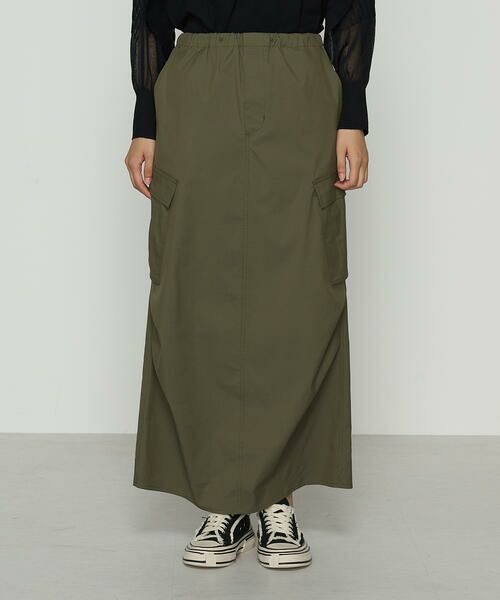 Precious Mild / プレシャスマイルド ロング・マキシ丈スカート | リップストップ カーゴスカート | 詳細6