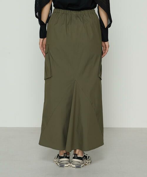 Precious Mild / プレシャスマイルド ロング・マキシ丈スカート | リップストップ カーゴスカート | 詳細8