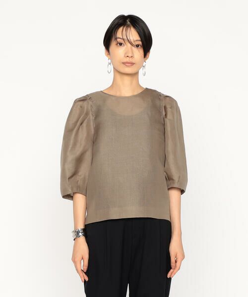 Precious Mild / プレシャスマイルド シャツ・ブラウス | シルク麻二重織 ブラウス | 詳細10
