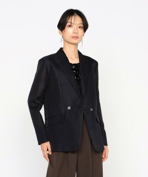 Precious Mild / プレシャスマイルド テーラードジャケット | シルク麻二重織　ジャケット | 詳細3
