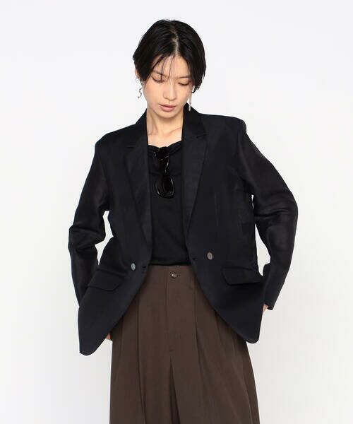 Precious Mild / プレシャスマイルド テーラードジャケット | シルク麻二重織　ジャケット | 詳細4