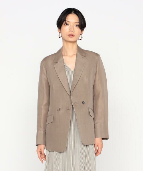Precious Mild / プレシャスマイルド テーラードジャケット | シルク麻二重織　ジャケット | 詳細9