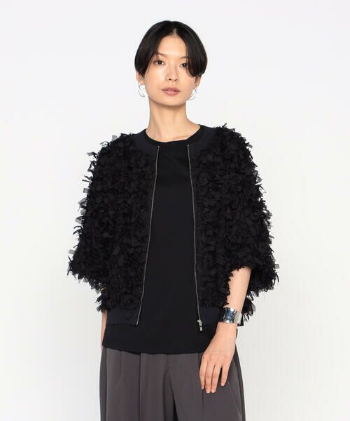 Precious Mild / プレシャスマイルド ブルゾン | 刺繍レース ブルゾン | 詳細4