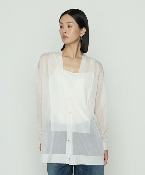 Precious Mild / プレシャスマイルド カーディガン・ボレロ | シアーVネック カーディガン | 詳細2