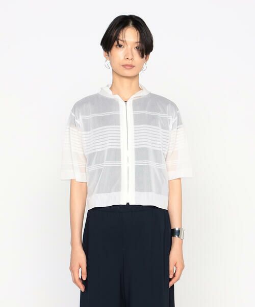 Precious Mild / プレシャスマイルド カーディガン・ボレロ | ボーダーニット ショートパーカ | 詳細6