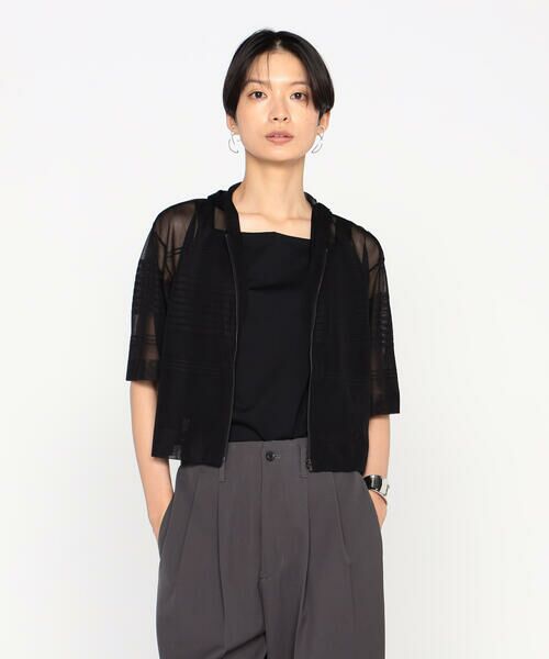 Precious Mild / プレシャスマイルド カーディガン・ボレロ | ボーダーニット ショートパーカ | 詳細17