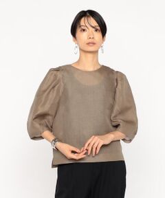 Precious Mild / プレシャスマイルド シャツ・ブラウス | 〔 +サイズ 〕 シルク麻二重織 ブラウス