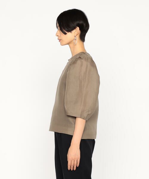 Precious Mild / プレシャスマイルド シャツ・ブラウス | 〔 +サイズ 〕 シルク麻二重織 ブラウス | 詳細11