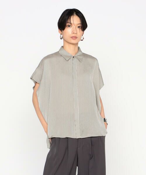 Precious Mild / プレシャスマイルド シャツ・ブラウス | 〔 +サイズ 〕センシティブストライプ　シャツ | 詳細3