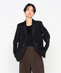 Precious Mild / プレシャスマイルド テーラードジャケット | 〔 +サイズ 〕 シルク麻二重織　ジャケット