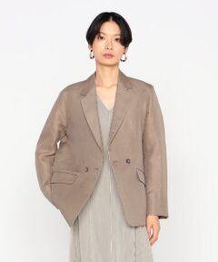 Precious Mild / プレシャスマイルド テーラードジャケット | 〔 +サイズ 〕 シルク麻二重織　ジャケット
