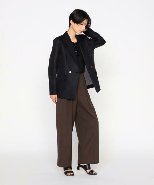 Precious Mild / プレシャスマイルド テーラードジャケット | 〔 +サイズ 〕 シルク麻二重織　ジャケット | 詳細2