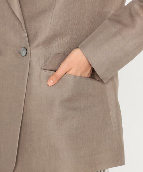 Precious Mild / プレシャスマイルド テーラードジャケット | 〔 +サイズ 〕 シルク麻二重織　ジャケット | 詳細17