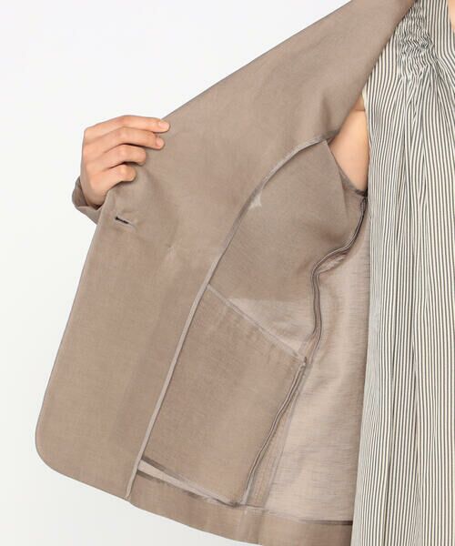 Precious Mild / プレシャスマイルド テーラードジャケット | 〔 +サイズ 〕 シルク麻二重織　ジャケット | 詳細19