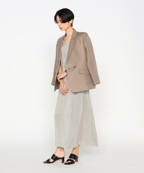 Precious Mild / プレシャスマイルド テーラードジャケット | 〔 +サイズ 〕 シルク麻二重織　ジャケット | 詳細8
